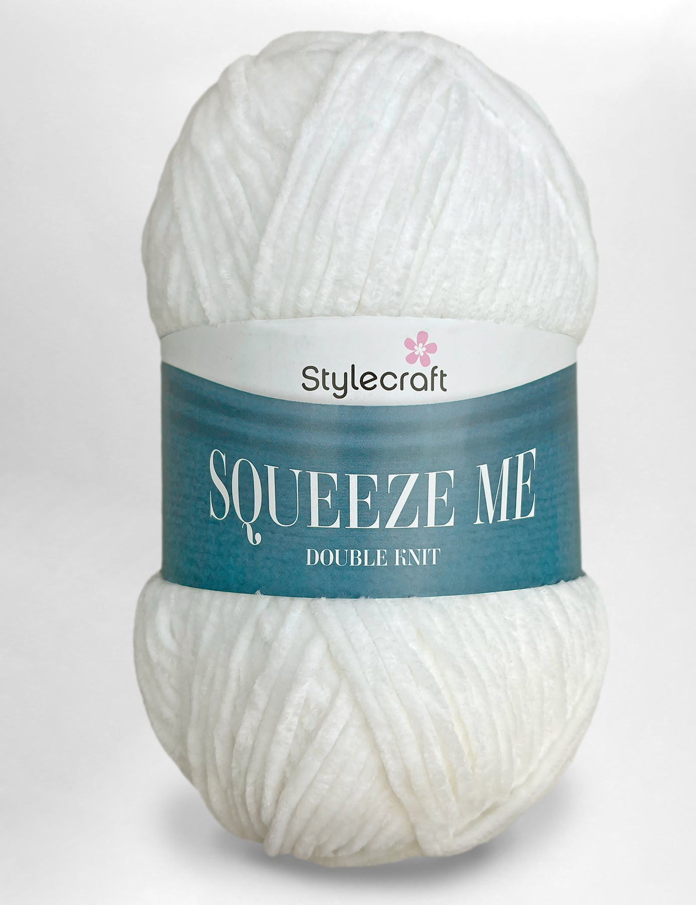 Stylecraft Squeeze Me White (5600) DK Chenille 100g