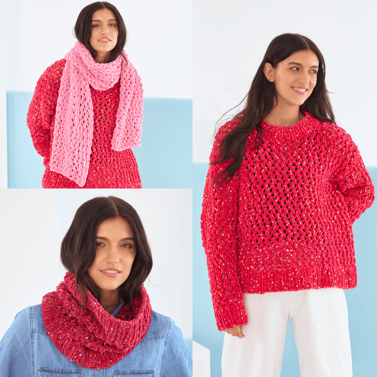 King Cole Yumtastic Chunky Women's Sweater & Accessories Pattern 6257