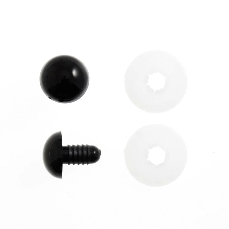 Trimits Solid Black Safety Eyes - Set of 2