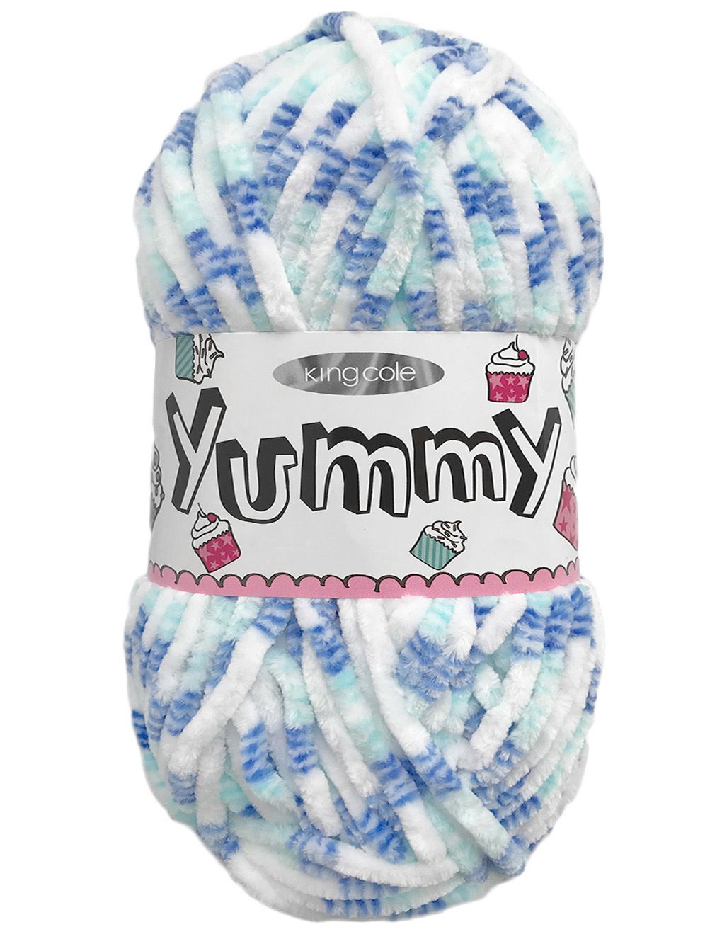 King Cole Yummy Aqua (2225) chenille yarn - 100g