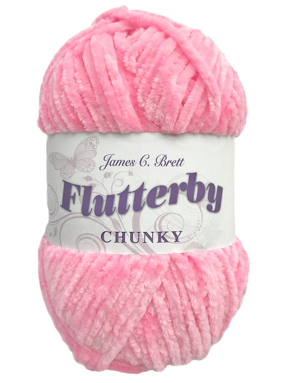 James C Brett Flutterby Chunky (B12) chenille yarn - 100g