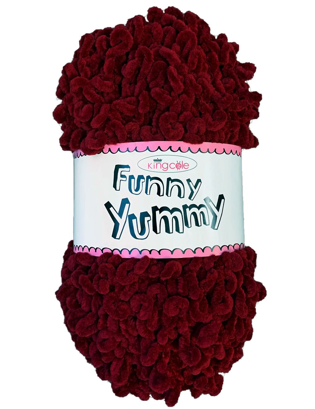 King Cole Funny Yummy Wine (4150) chenille yarn - 100g