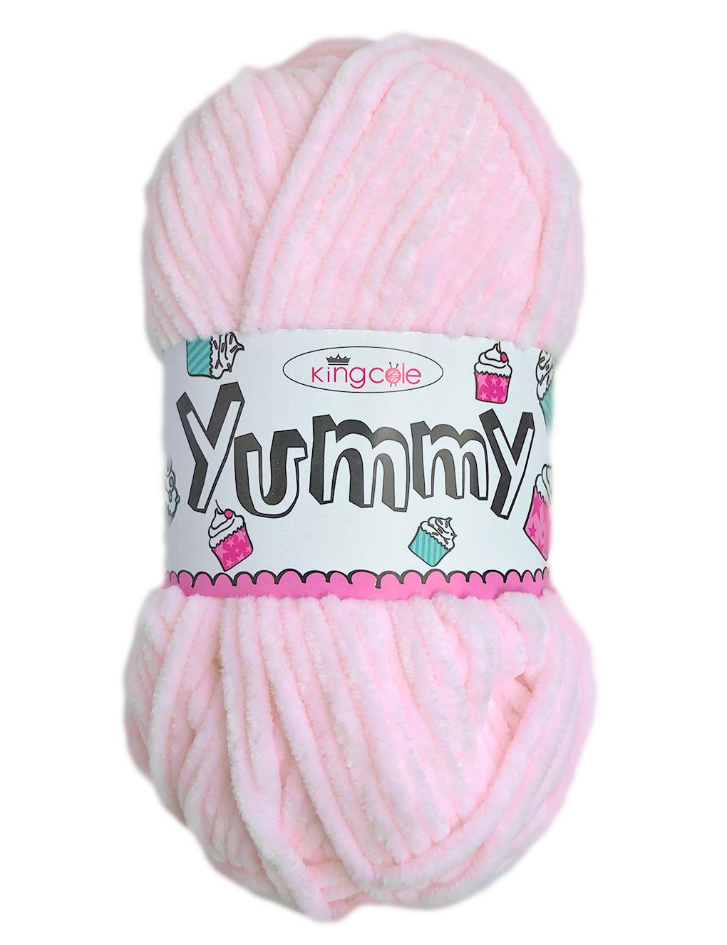 King Cole Yummy Pink (2224) chenille yarn - 100g