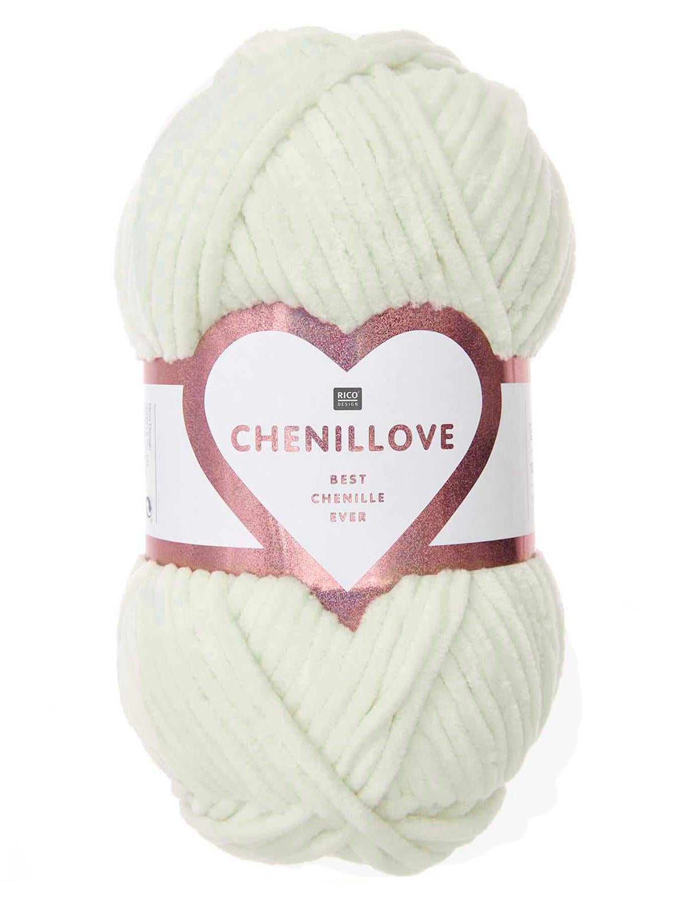 RICO Chenillove Cream (001) chenille yarn - 100g