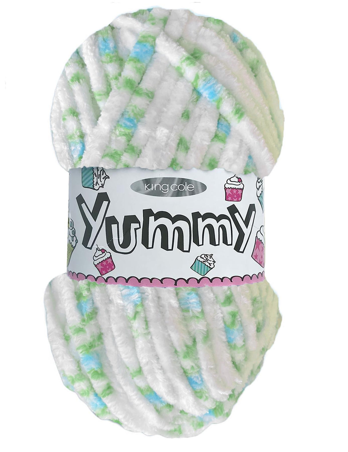 King Cole Yummy Blue Rose (4745) chenille yarn - 100g