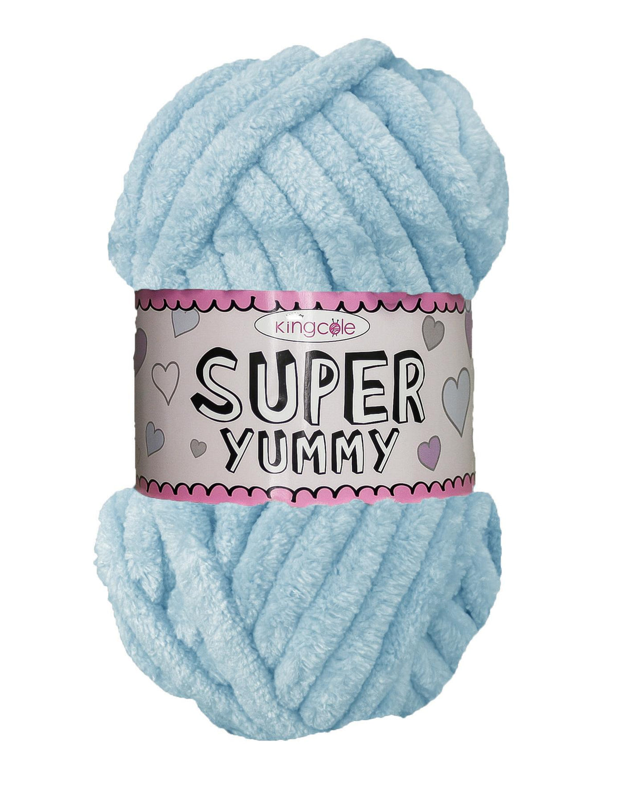 King Cole Super Yummy Baby Blue (4876) chenille yarn - 100g