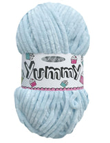 King Cole Yummy Ice Blue (4748) chenille yarn - 100g