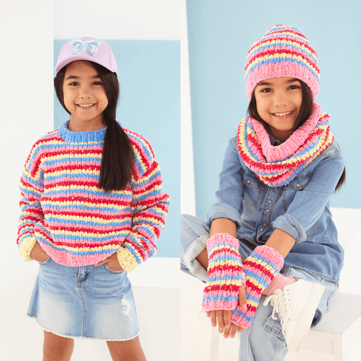 King Cole Yumtastic Chunky Child's Sweater & Accessories Pattern 6250