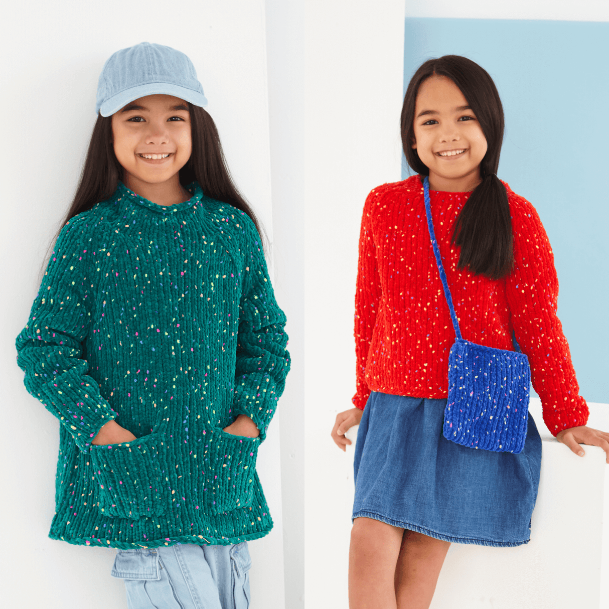 King Cole Yumtastic Chunky Child's Sweaters & Bag Pattern 6252