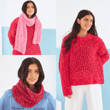 King Cole Yumtastic Chunky Women's Sweater & Accessories Pattern 6257