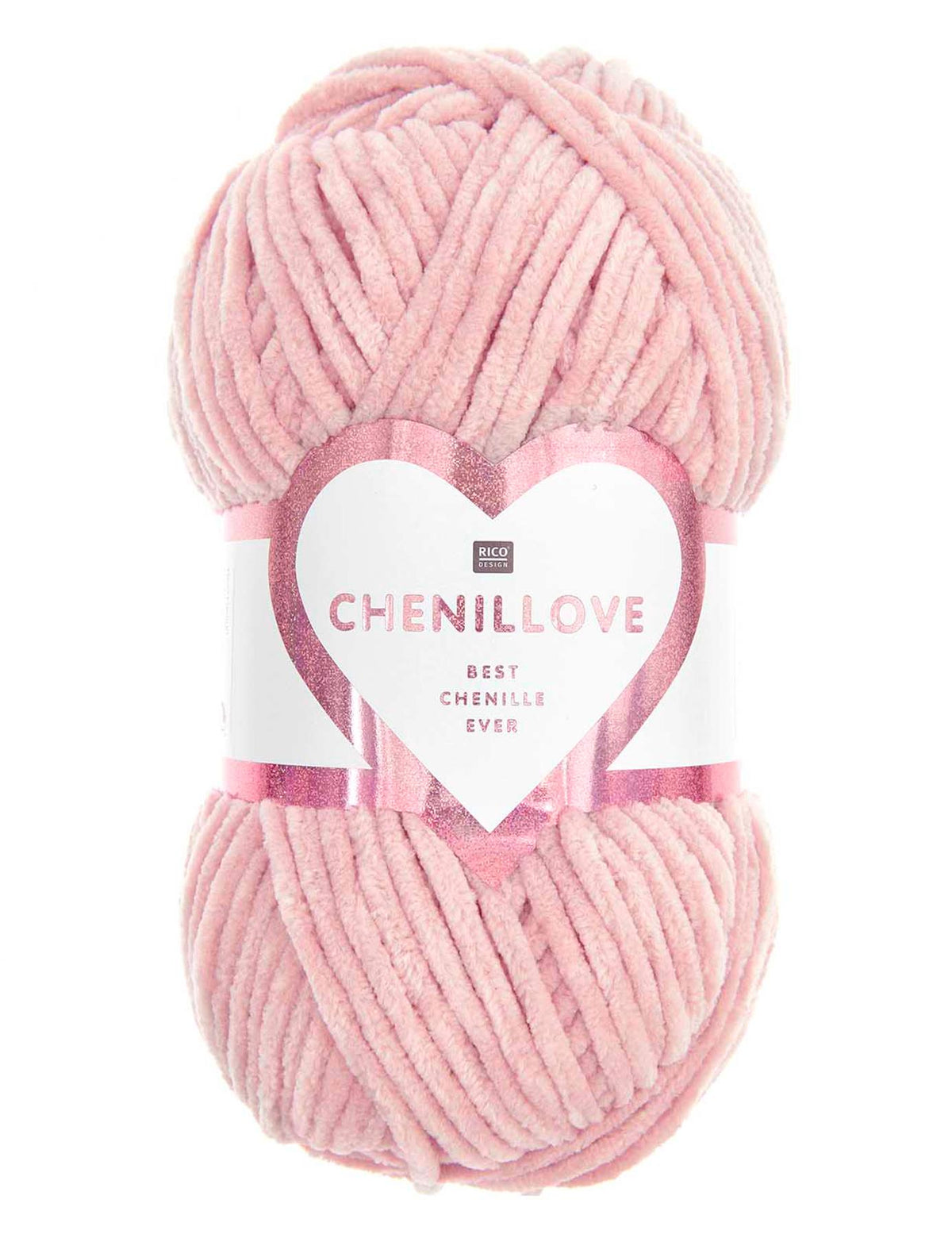RICO Chenillove Smokey Pink (004) chenille yarn - 100g