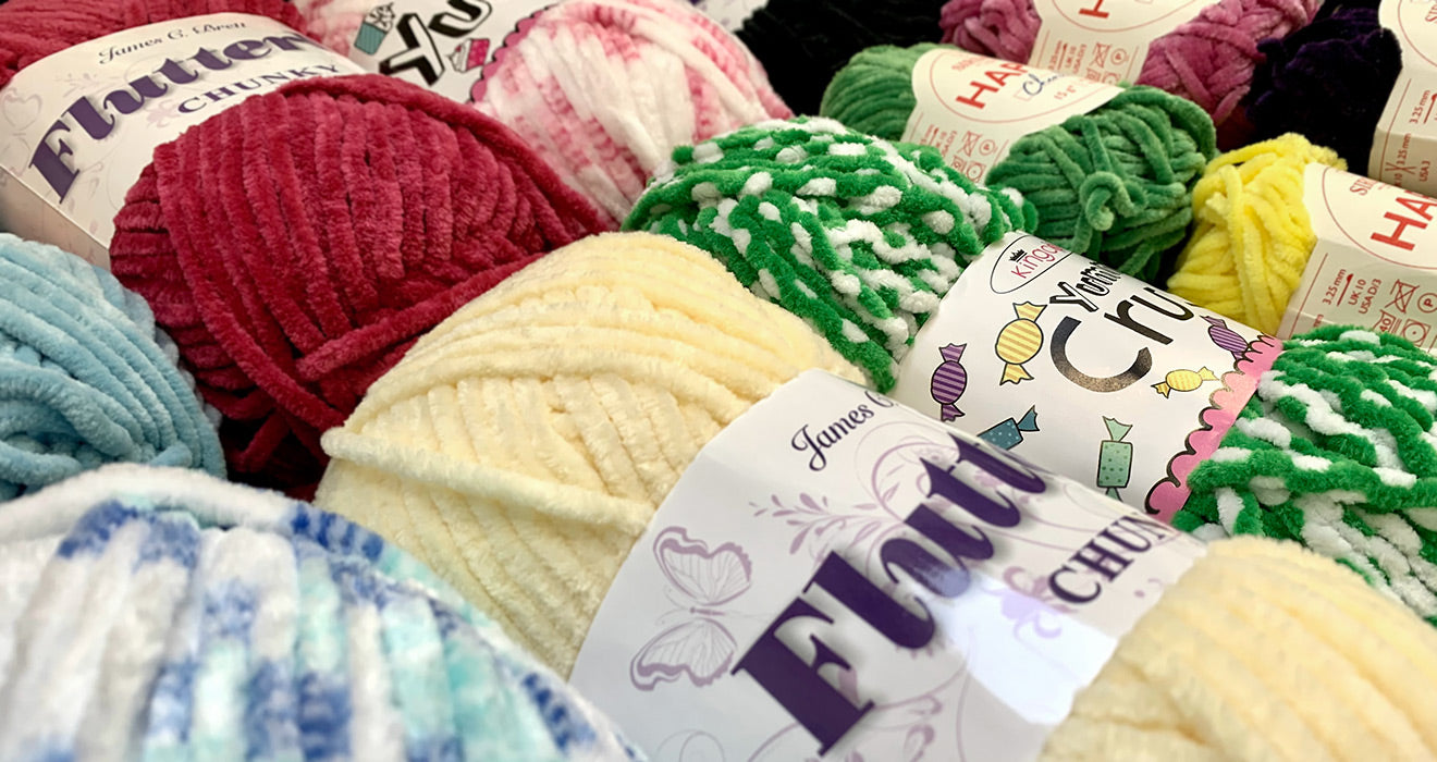 Buy Chenille Yarn Huge Range of Colours Styles