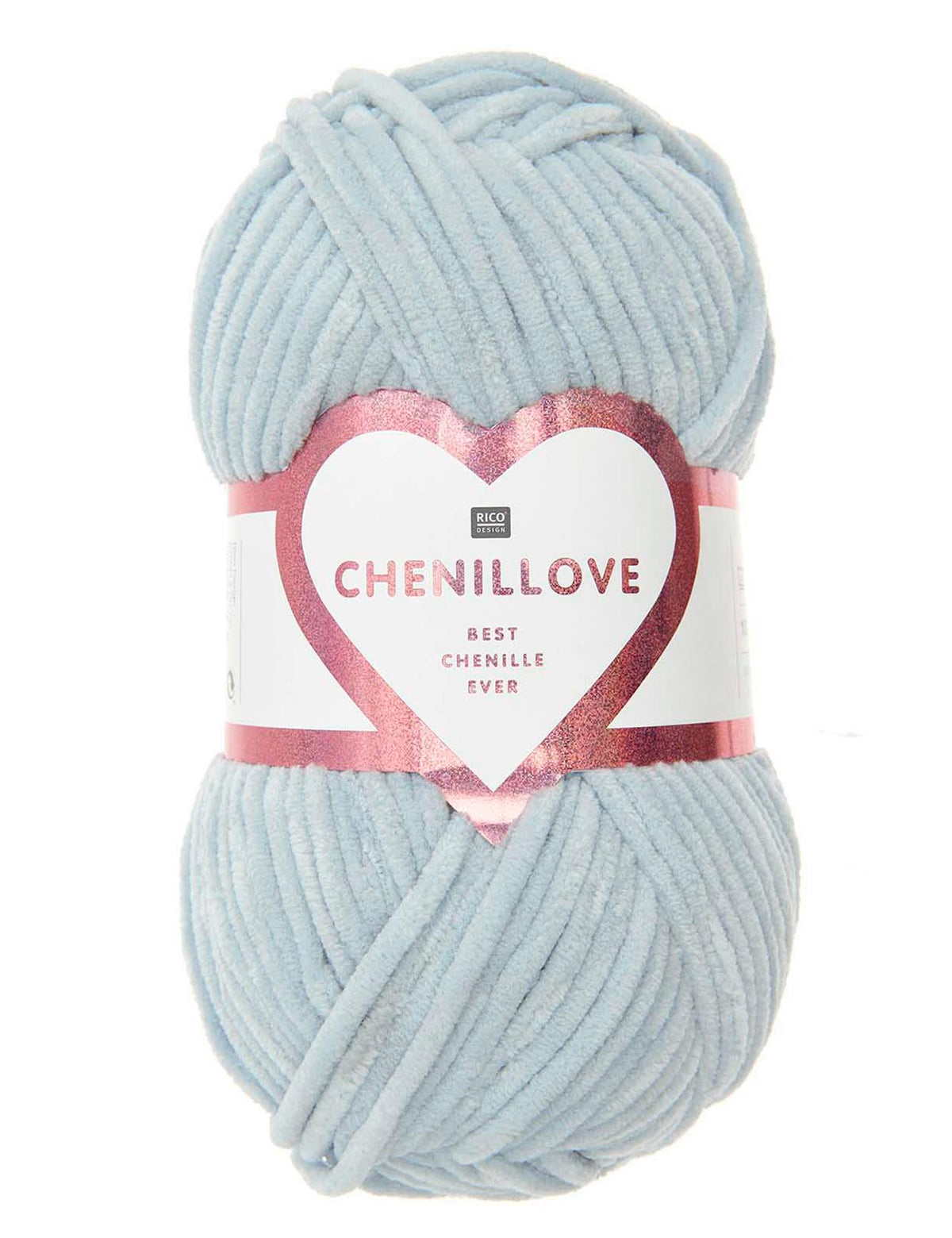 RICO Chenillove Light Blue (010) chenille yarn - 100g