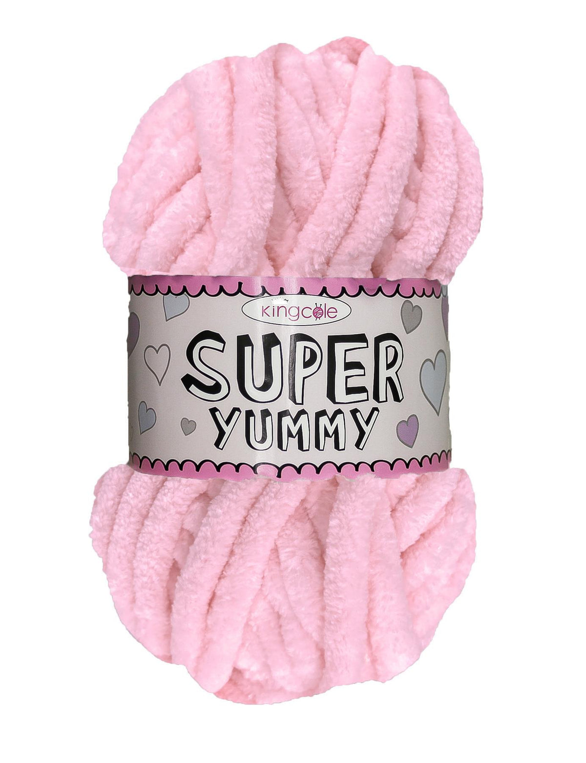King Cole Super Yummy Baby Pink (4875) chenille yarn - 100g