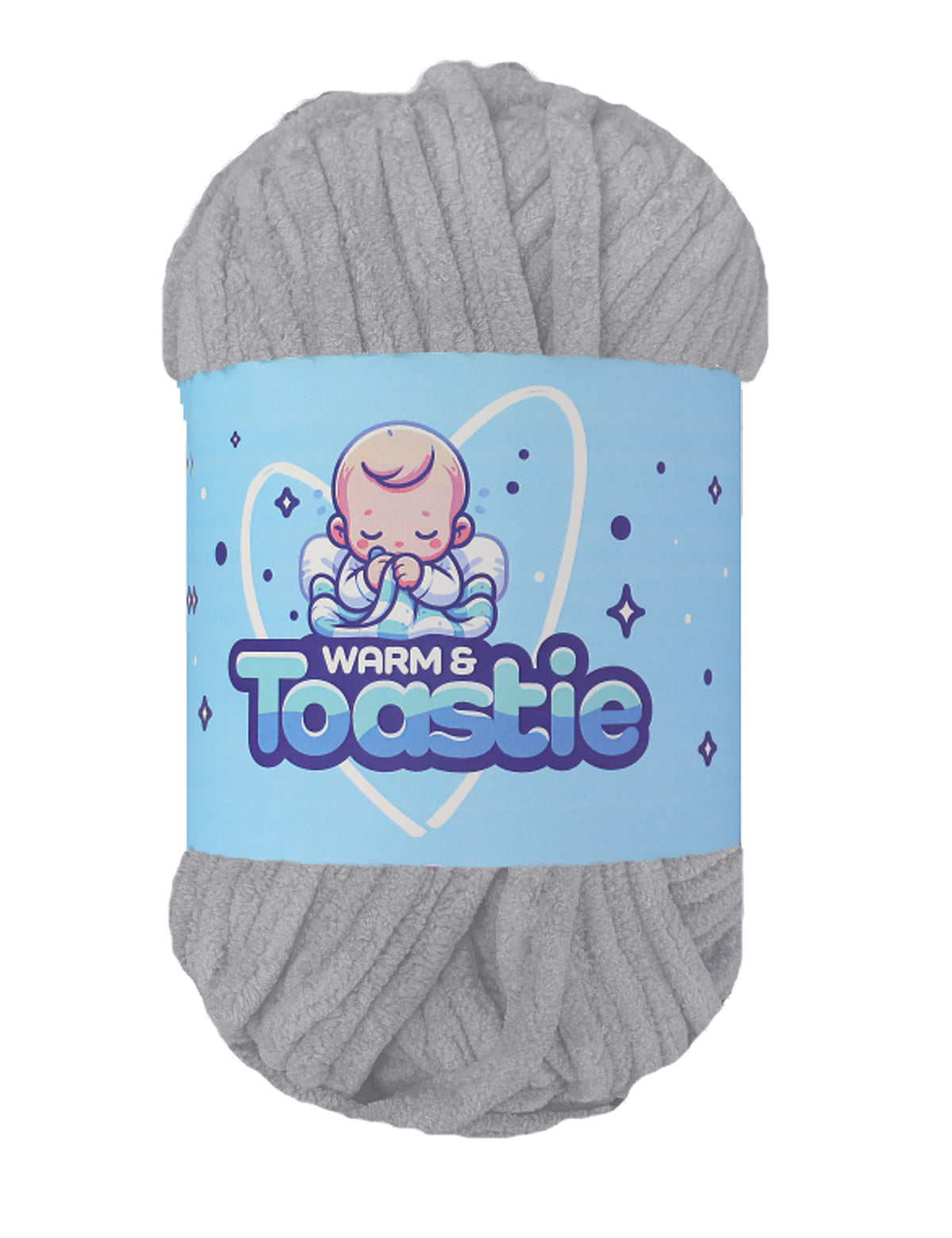 King Cole Warm & Toastie Grey (5983) chenille yarn - 200g