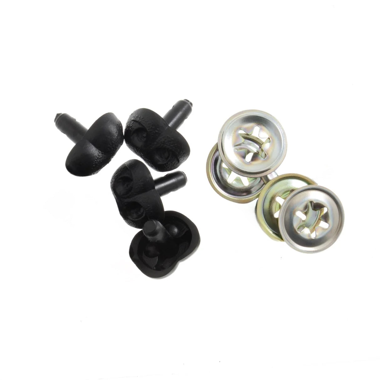Trimits Solid Black Safety Toy Nose - Set of 4