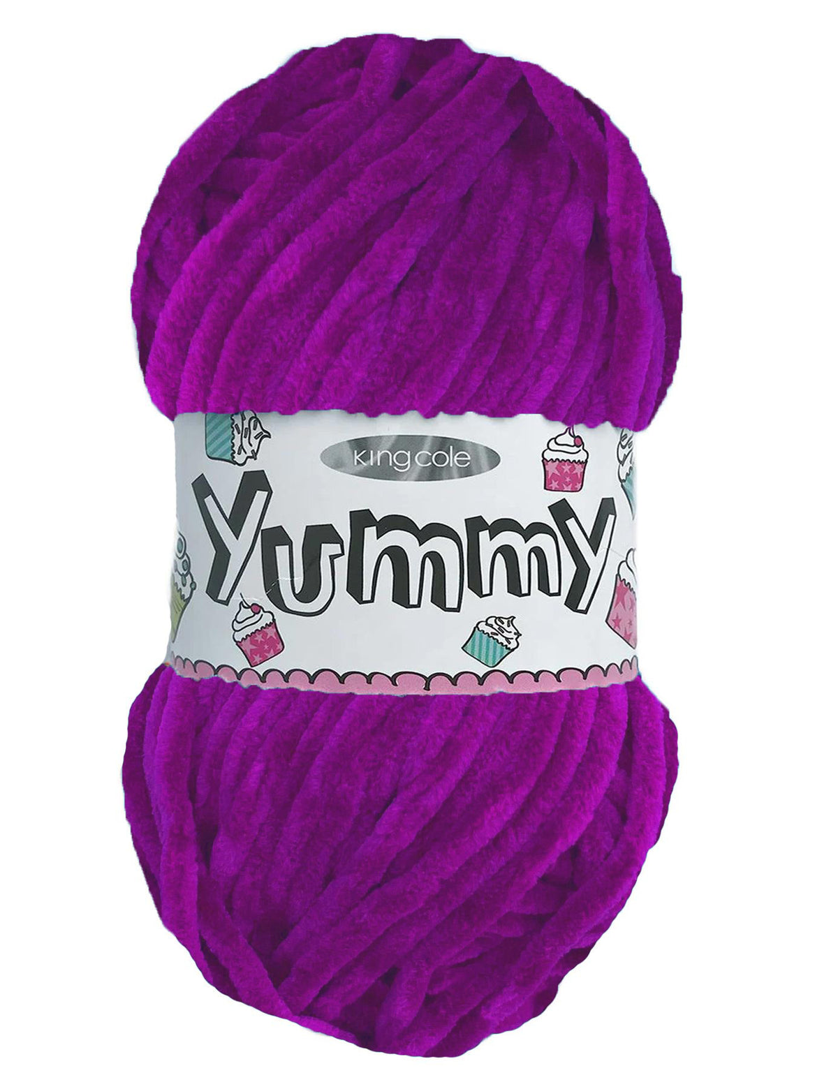 King Cole Yummy Violet (4757) chenille yarn - 100g