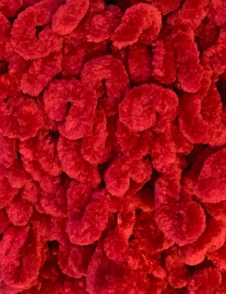 King Cole Funny Yummy Red (4148) chenille yarn - 100g