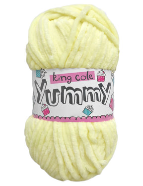 King Cole Yummy Lemon (2220) chenille yarn - 100g
