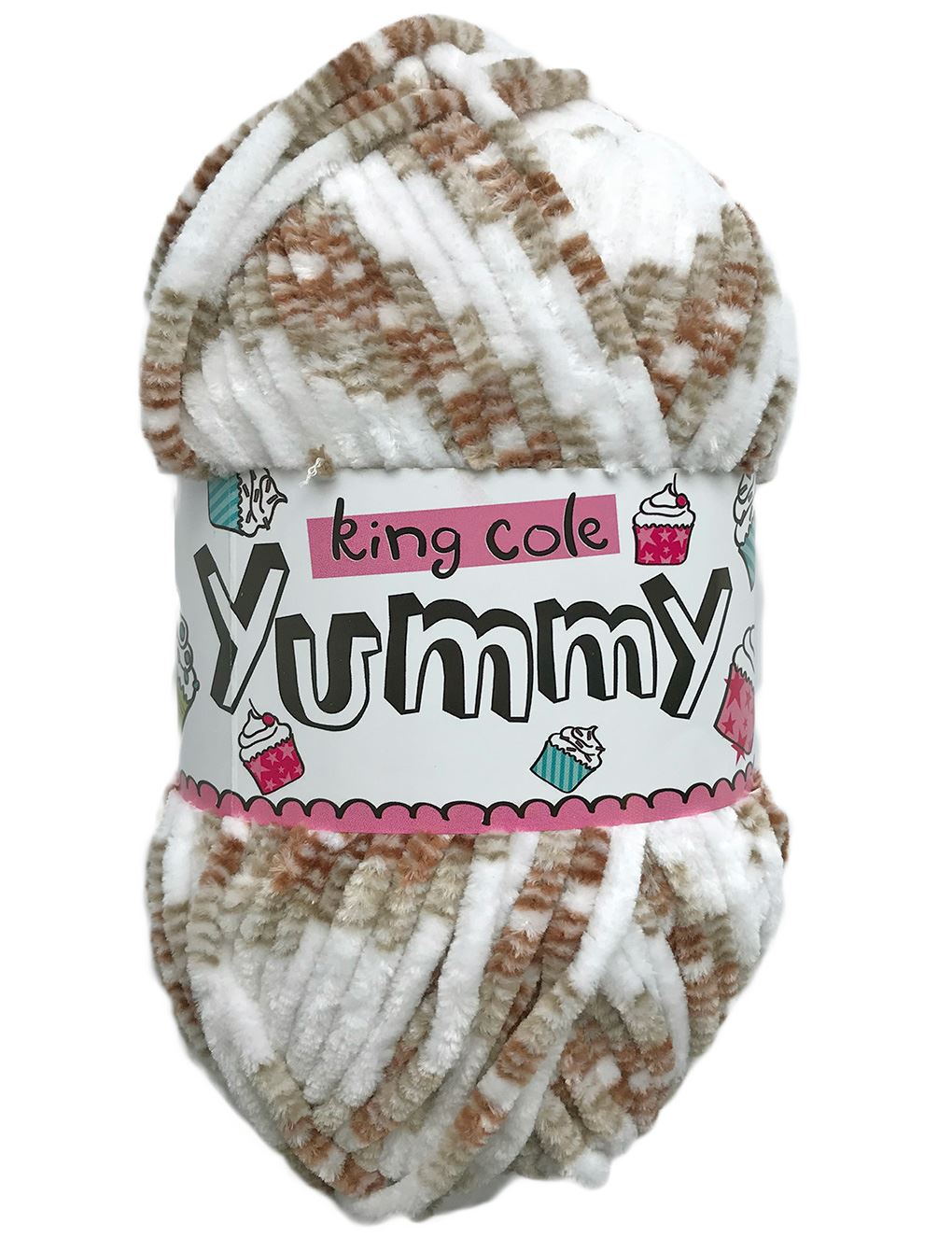 King Cole Yummy Cappuccino (2210) chenille yarn - 100g