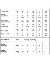 James C Brett Flutterby knitting pattern (JB650) dress and jacket