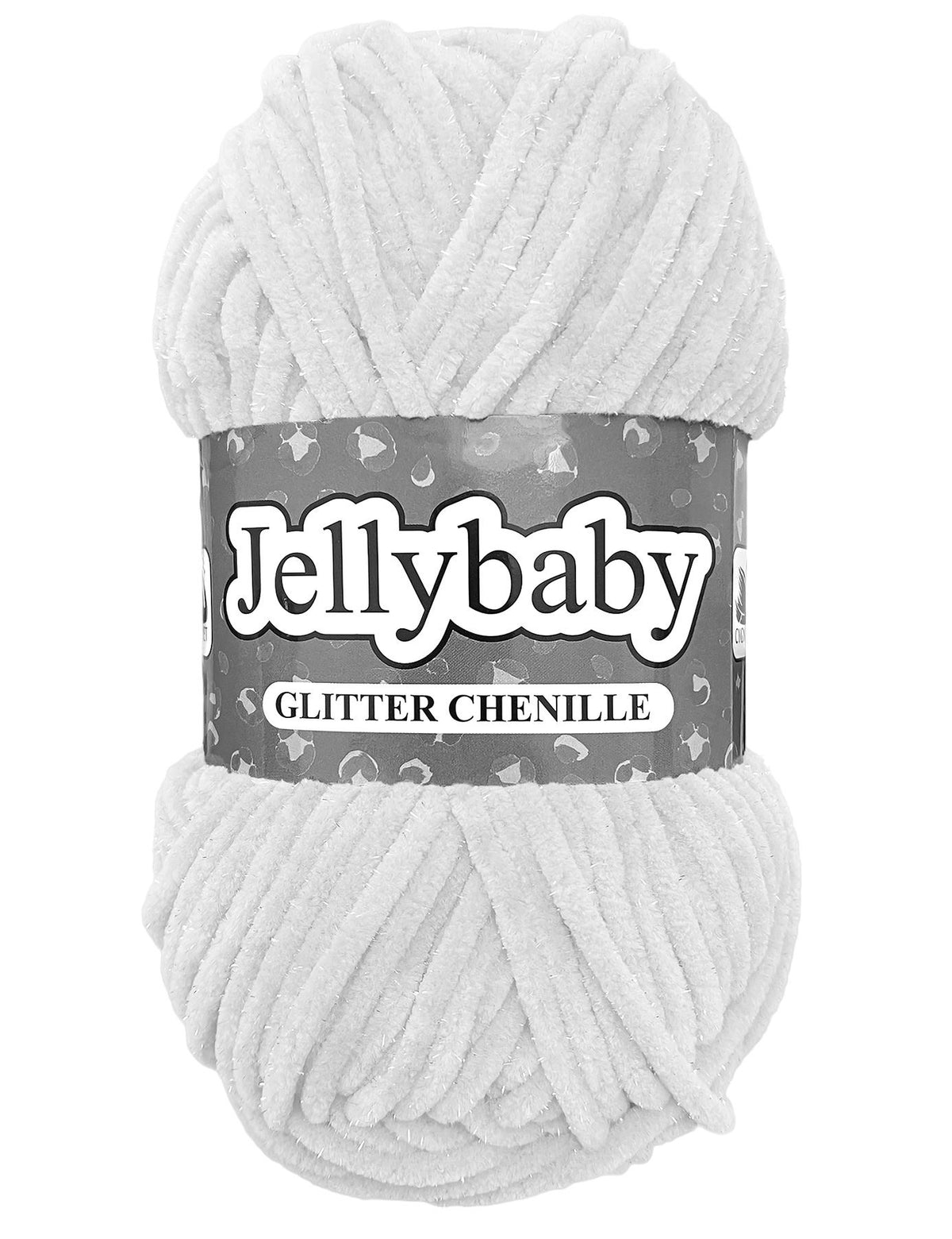 Cygnet Jellybaby Glitter Chenille Cool Diamond (013) -100g