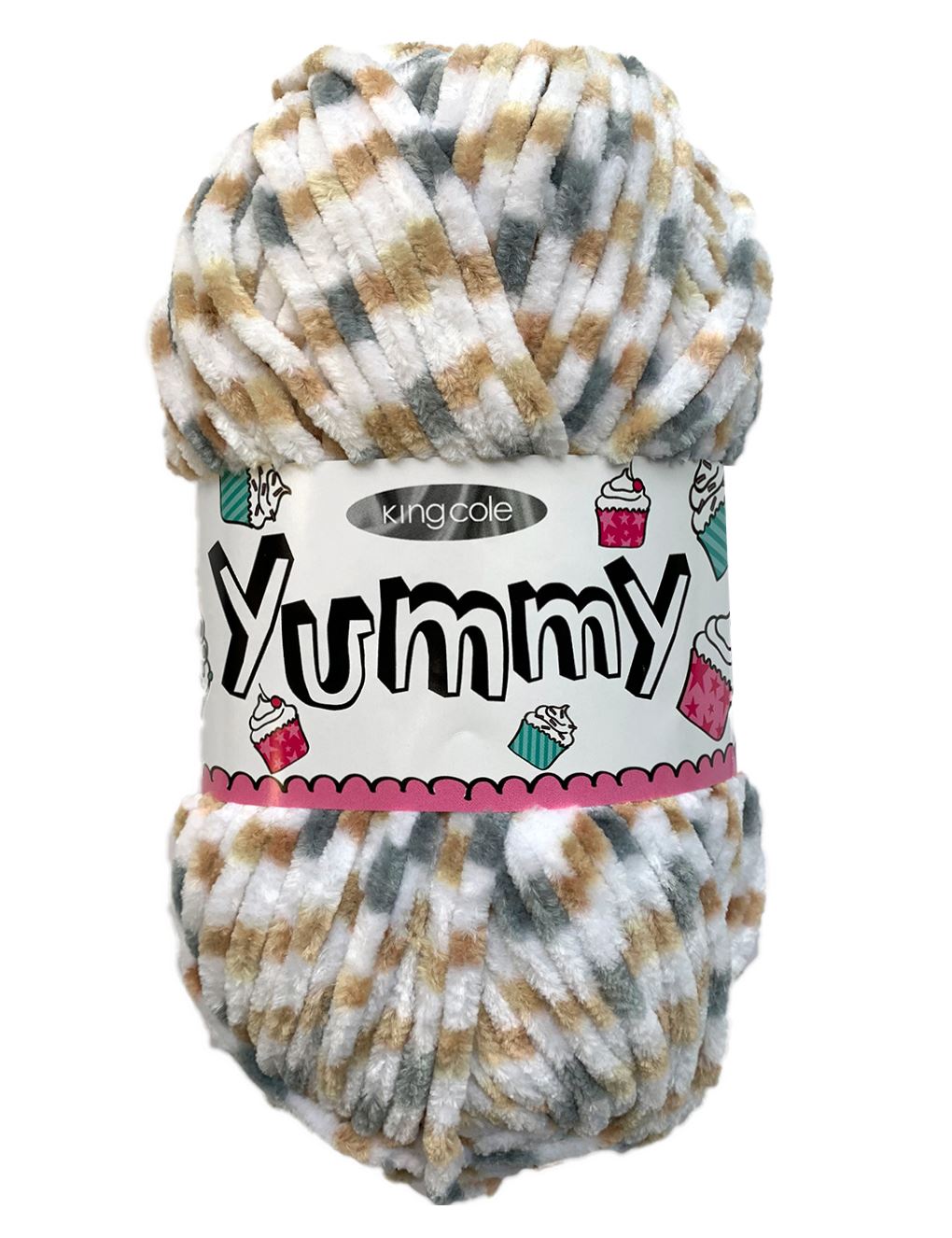 King Cole Yummy Latte (3225) chenille yarn - 100g