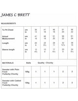 James C Brett Flutterby knitting pattern (JB732) sweaters