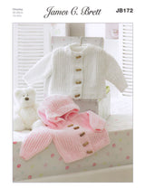 James C Brett Flutterby knitting pattern (JB172) jackets