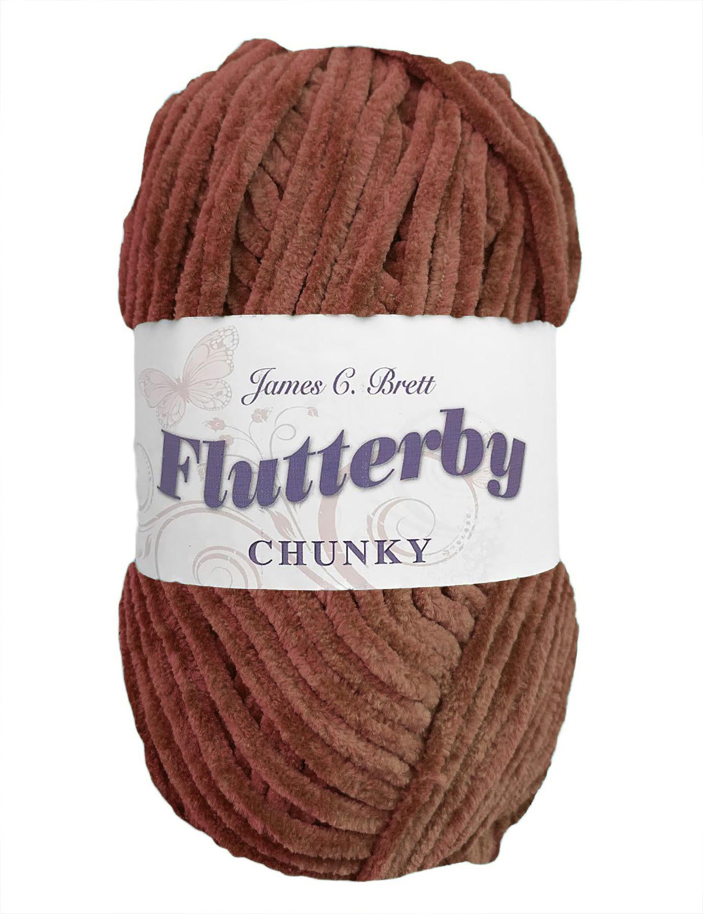 James C Brett Flutterby Chunky (B50) chenille yarn - 100g