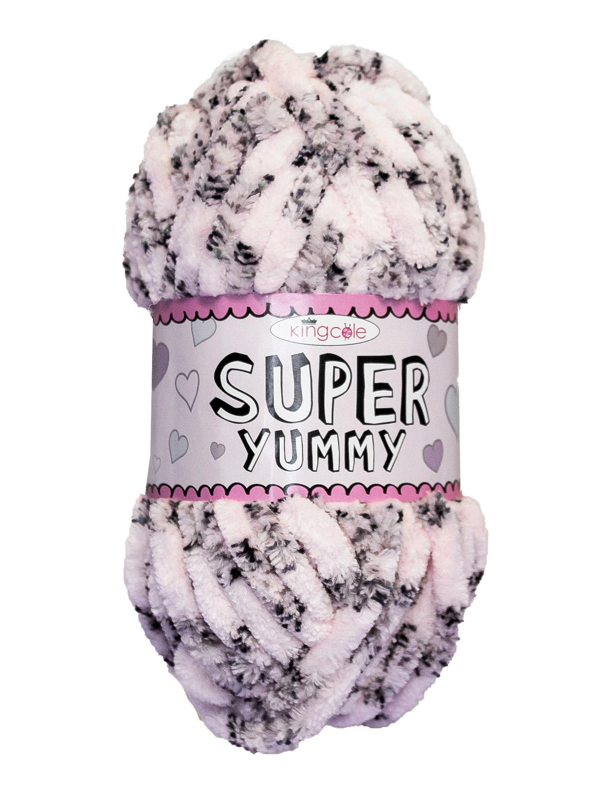 King Cole Super Yummy Pink (4871) chenille yarn - 100g