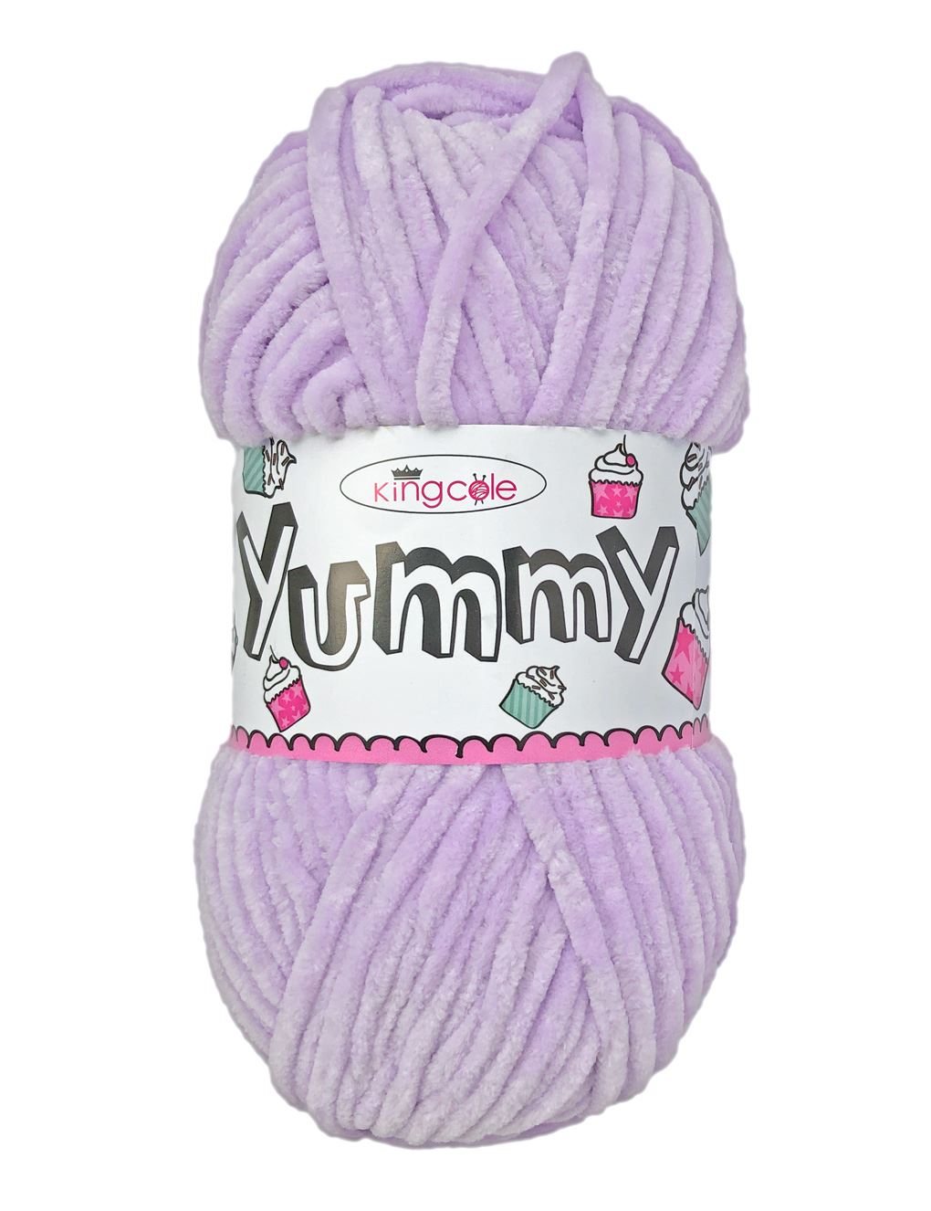 King Cole Yummy Lilac (3462) chenille yarn - 100g