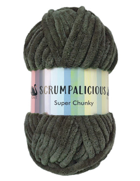 Cygnet Scrumpalicious Smokey Grey (5005) chenille yarn - 200g