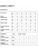 James C Brett Flutterby knitting pattern (JB712) jacket, trousers and leggings