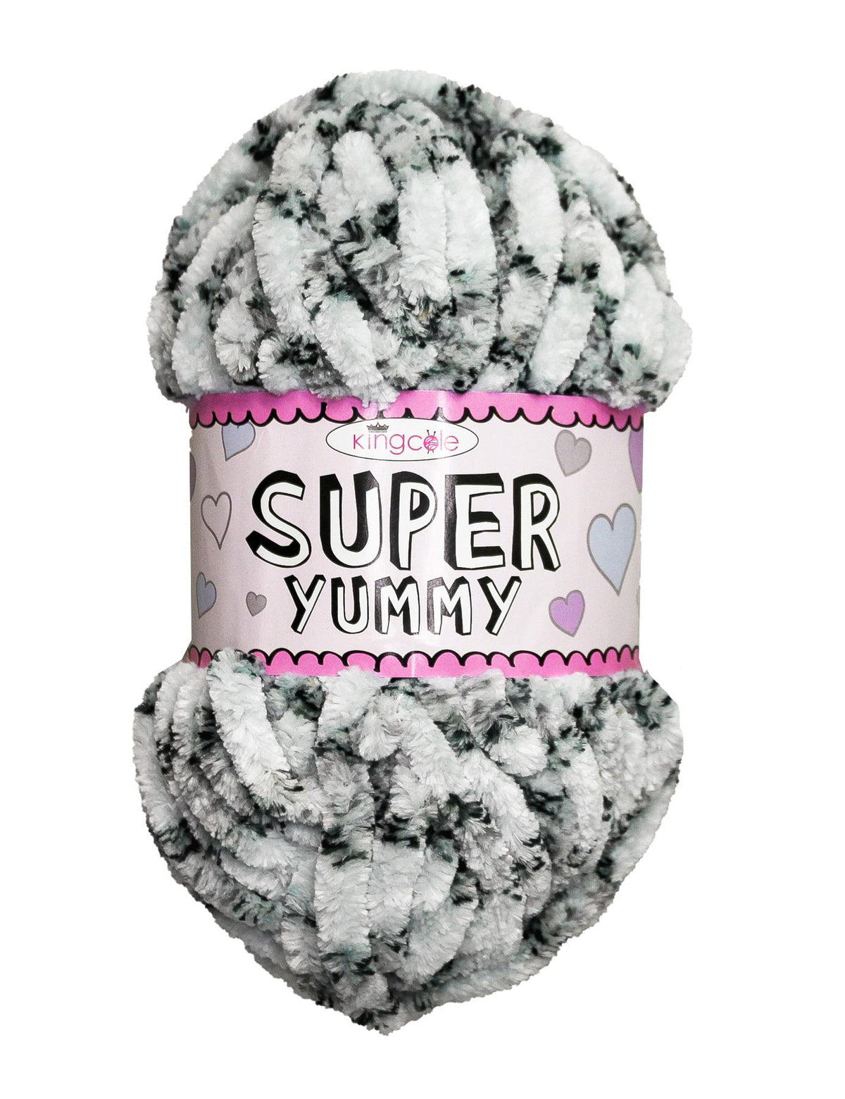 King Cole Super Yummy Silver (4873) chenille yarn - 100g