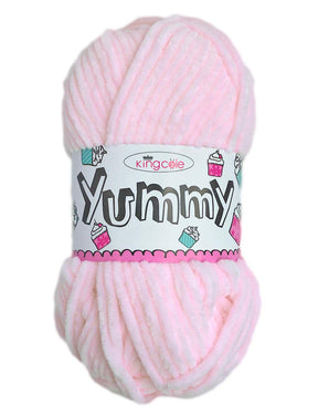 King Cole Yummy Pink (2224) chenille yarn - 100g