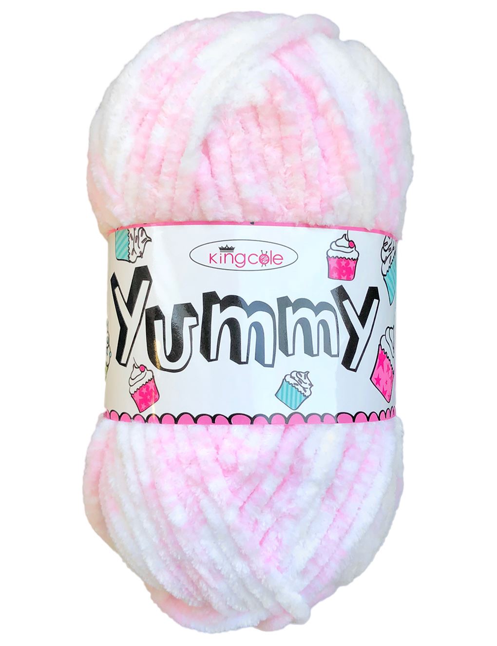 King Cole Yummy Candy Floss (3369) chenille yarn - 100g