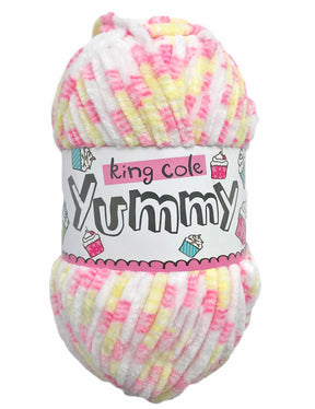 King Cole Yummy Battenburg (2214) chenille yarn - 100g