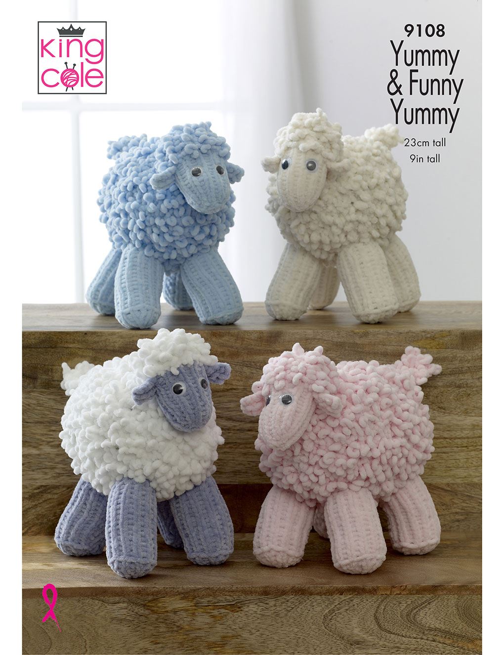 King Cole Funny Yummy knitting pattern (9108) sheep