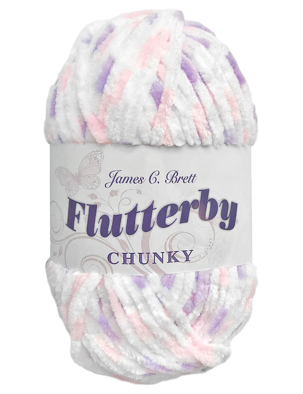 James C Brett Flutterby Chunky (B7) chenille yarn - 100g
