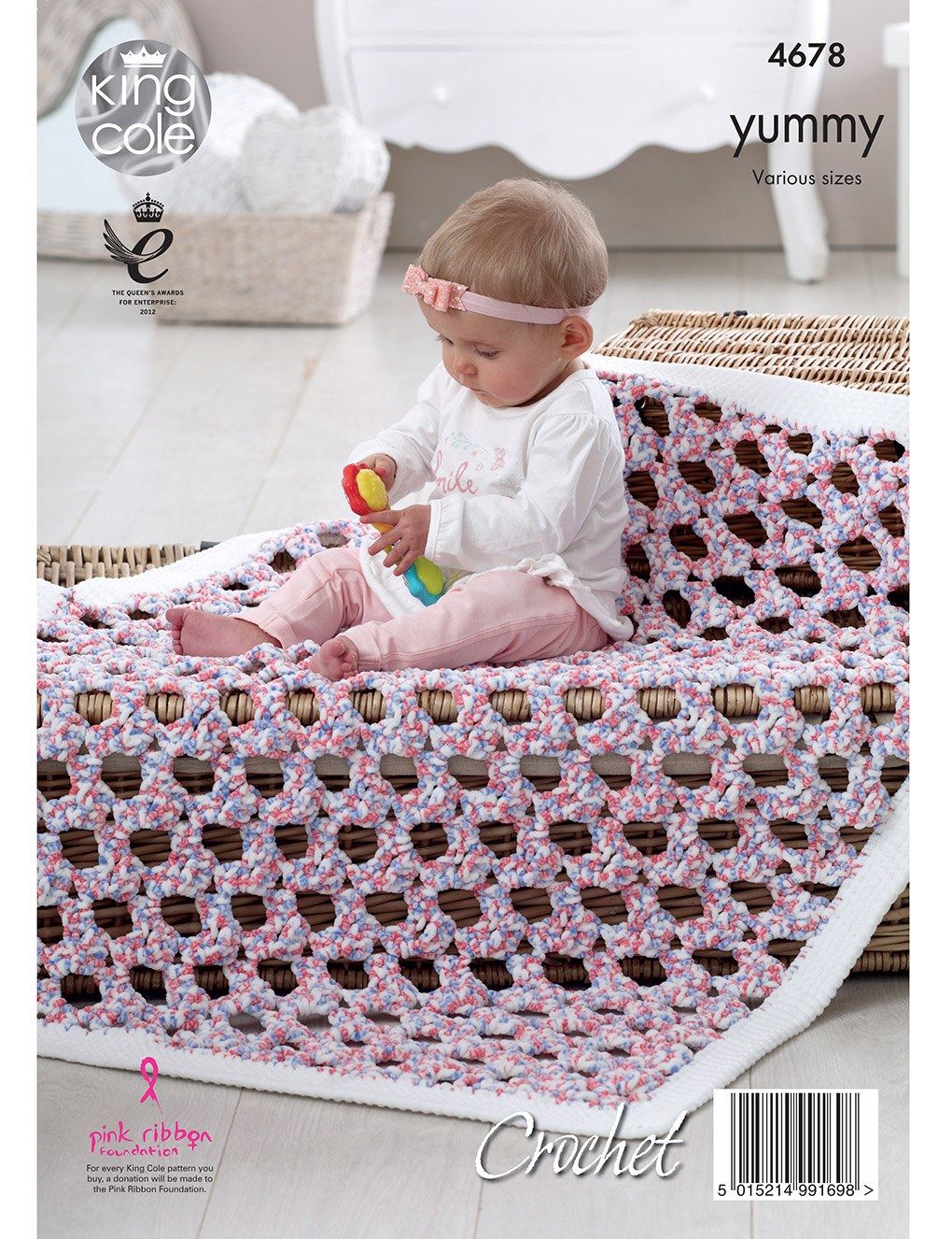 King Cole Yummy knitting pattern (4678) crochet blankets