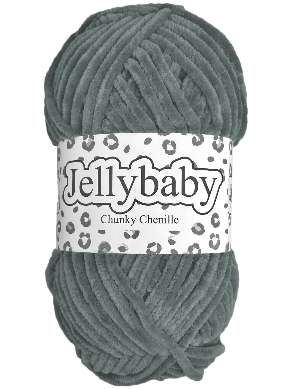 Cygnet Jellybaby Chenille Chunky Smokey Grey (004) -100g