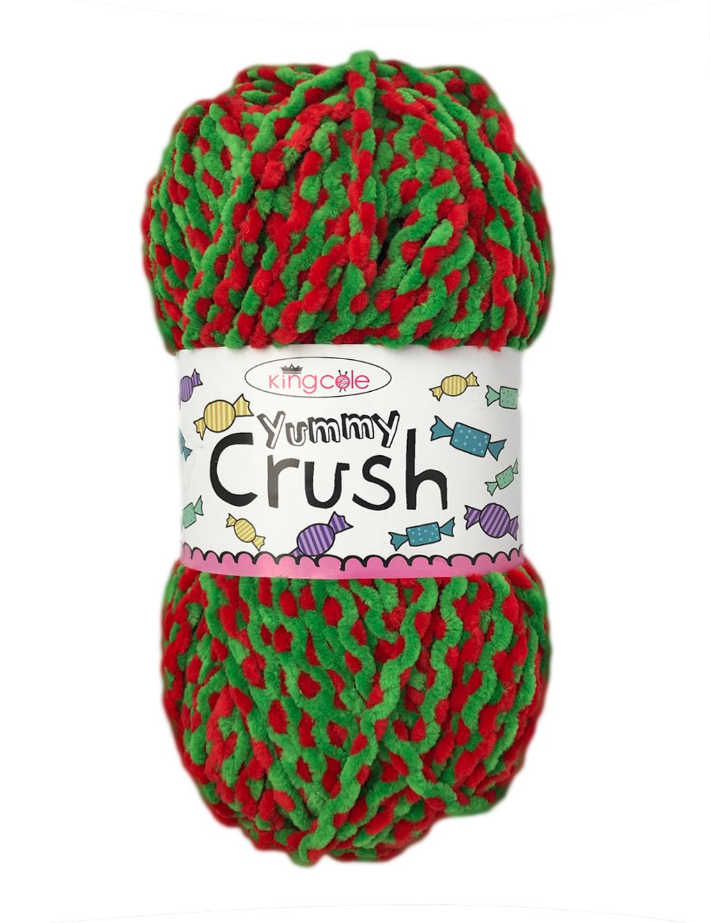 King Cole Yummy Crush Holly (4592) chenille yarn - 100g
