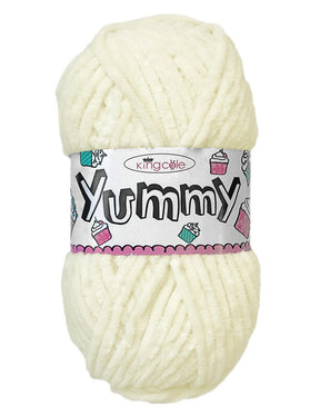King Cole Yummy Cream (2223) chenille yarn - 100g