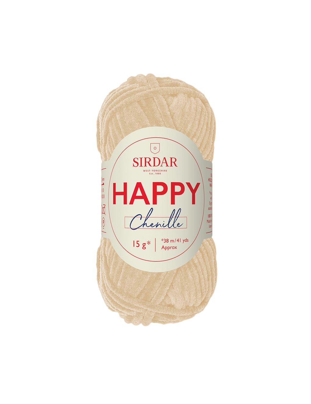 Sirdar Happy Chenille Frothy (010) yarn - 15g